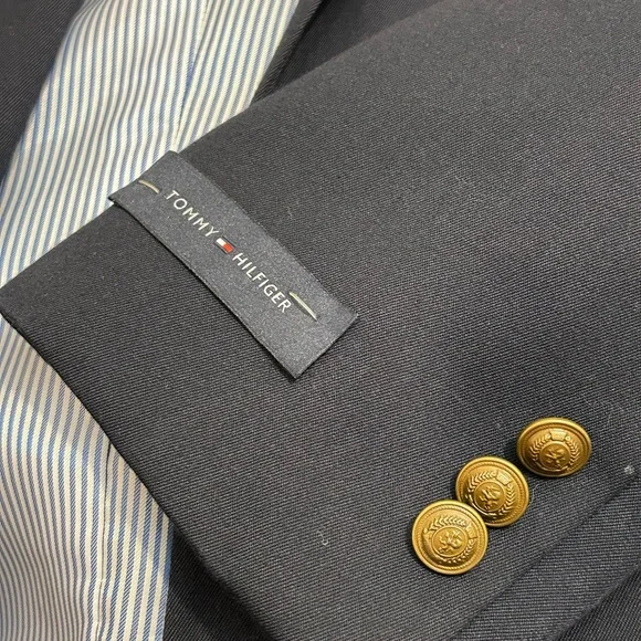 Tommy Hilfiger Boys Young Man Navy Suit, size 16 18 Jacket and Pants - Picture 5 of 10